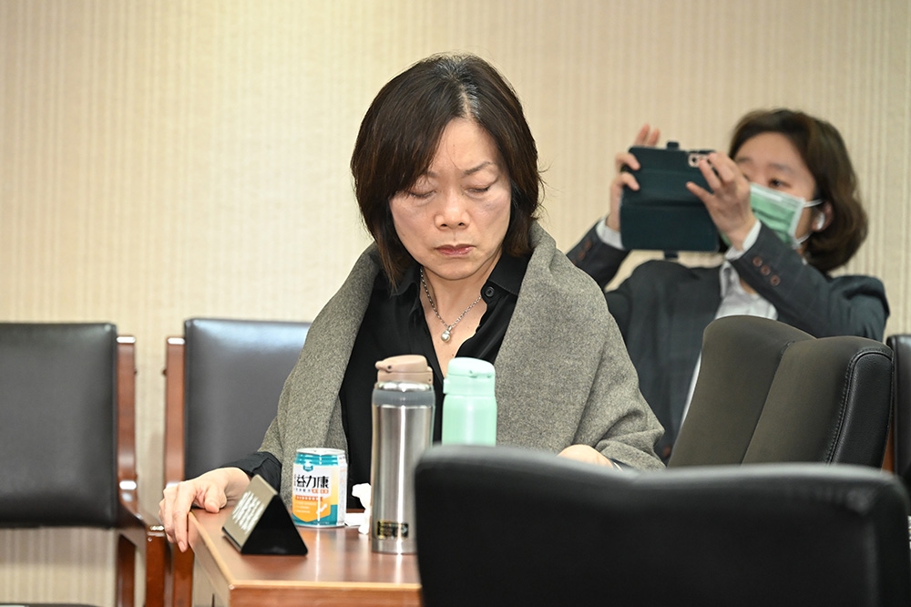 勞動部職場霸凌案延燒，勞動部長何佩珊自評不及格。（張哲偉攝）