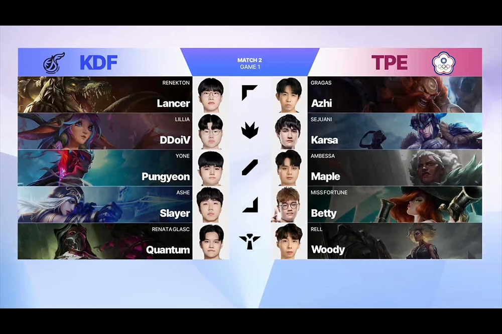 TPE 上周從 KDF 拿下首勝，今日賽事將會決定是否晉級正賽（來源：KeSPA Cup）