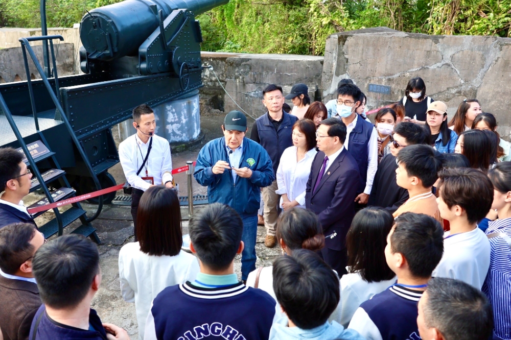 陸生團昨天（3日）參訪淡水古蹟博物館。（資料照片／王侑聖攝）