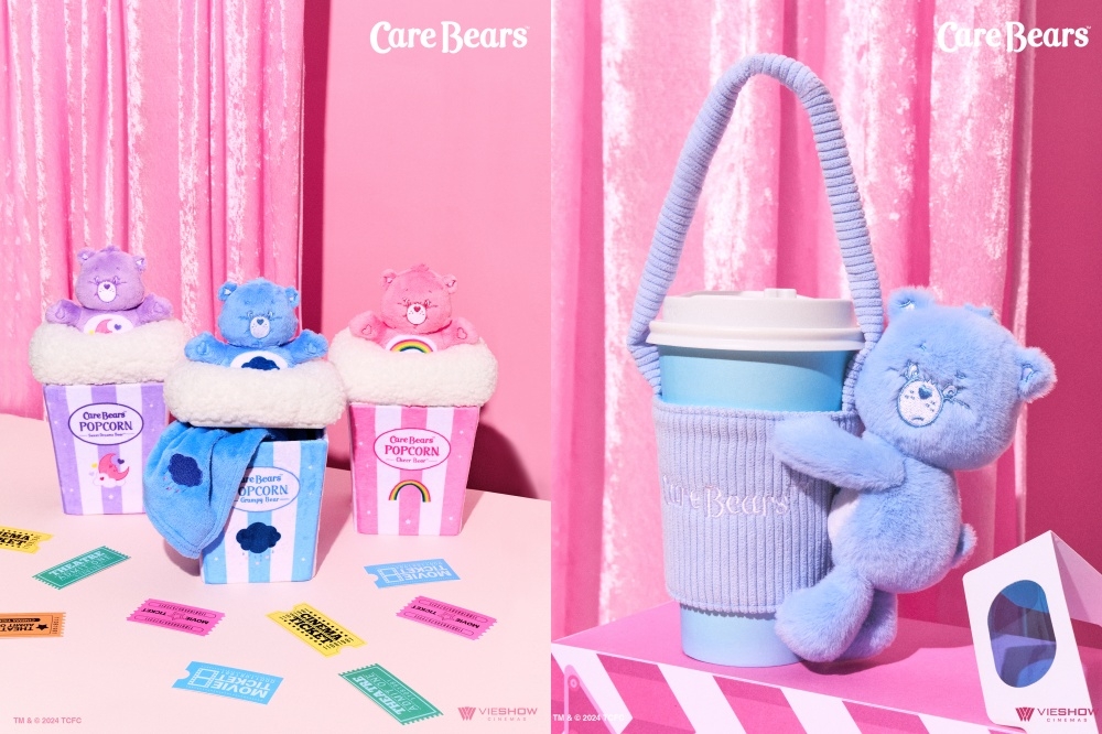 威秀影城推出「Care Bears」獨家電影院主題周邊。（威秀影城提供）