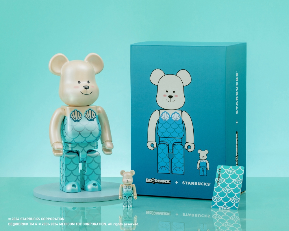 星巴克 BE@RBRICK + STARBUCKS人魚小熊